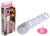 Вибрирующая и удлиняющая рельефная насадка на пенис Vibrating O Plus