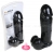 Большой черный фаллос с мошонкой Real Stick 9''
