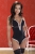 Черное боди со шнуровкой на спинке Carla Body (LXL)