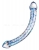 Изогнутый стеклянный фаллос X-Curve Double Headed Dildo