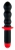 Вибратор с двойным мотором Black&Red (10 режимов)