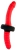 Двусторонний гибкий вибратор Black&Red (10 режимов)