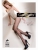 Черные лайкровые колготки с боковым узором Cecylia 2 (20 den)