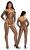 Комбинезон в крупную сетку с длинным рукавом Catsuit ML