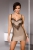 Сорочка с кружевом на косточках цвета Мокко Fibi Chemise SM