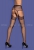 Черные колготки в сетку с имитацией чулок Garter Stockings S502 XLXXL