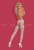 Белые колготки в сеточку с имитацией чулок Garter Stockings S502 SL