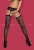 Черные колготки в сетку с имитацией чулок Garter Stockings S207 XLXXL