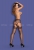 Чёрные колготки в сеточку с имитацией чулок Garter Stockings S502 SL
