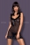 Чёрная прозрачная сорочка Electra Chemise SM