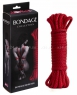 Красная веревка для связывания Bondage Rope Black (9 м)
