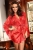 Красный халатик с кружевными вставками и стрингами Prilance Red SL