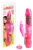 Вибратор с шариками розовый  Rabbit Adjusta Clit