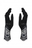 Чёрные перчатки с кружевом Moketta Gloves