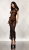 Чёрное прозрачное платье в пол с атласными бантиками Bedroom Diva LXL