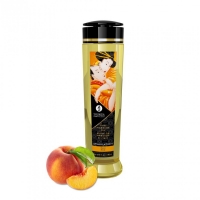Натуральное возбуждающее массажное масло Shunga STIMULATION с ароматом персика (240 мл)
