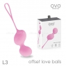 Вагинальные шарики из силикона Ovo L3 Love Ball Pink