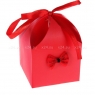 Деревянная анальная втулка с рыже-черным хвостиком в подарочной упаковке