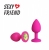 Небольшая силиконовая втулка с зеленым кристаллом Sexy Friend