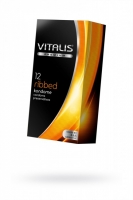 Презервативы ребристые VITALIS Premium Ribbed (12 шт)