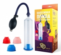 Небольшая вакуумная помпа с тремя насадками Джага Джага