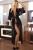 Длинный халатик с кружевом Bouguet Black SM