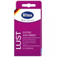 Презервативы Ritex LUST с кольцами и пупырышками (8 шт)