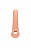 Удлиняющая изогнутая насадка на пенис для стимуляции G-точки Penis Extender with Rings (22 см)