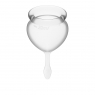 Набор менструальных чаш с хвостиком-капелькой Satisfyer Feel good Menstrual Cup