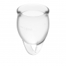 Набор менструальных чаш с хвостиком-петелькой Feel Сonfident Menstrual Cup Transparent