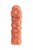 Cтимулирующая насадка на пенис с мега пупырышками KOKOS L