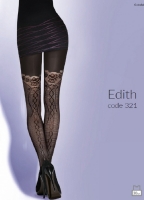 Плотные колготки EDITH с фантазийным узором 2 (S)