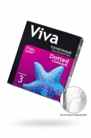 Точечные презервативы VIVA (3 шт)