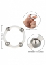 Эрекционное кольцо Steel Beaded Silicone Ring L