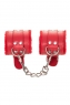 Красные наручники с меховым подкладом ANONYMO ,0105