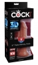 Реалистичный коричневый фаллоимитатор King Cock Triple Density 6&quot; Cock