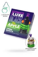 Черный презерватив ГРИВА МУЛАТА с ароматом яблока (1 шт)