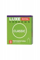 Классические презервативы LUXE Royal CLASSIC (3 шт)