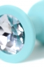 Маленькая силиконовая втулка с прозрачным кристаллом ToDo by Toyfa Brilliant