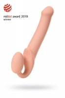 Безремневой гнущийся страпон Strap-On-Me Semi-Realistic (размер L , 25 см)
