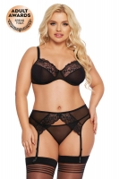 Комплект SoftLine Collection Marella (бюстгальтер, стринги и пояс для чулок), XXL