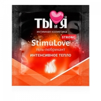 Гель-любрикант STIMULOVE STRONG одноразовая упаковка,4 г (в упаковке 5 шт)