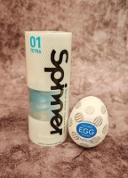 Мастурбатор Pixel 04 TENGA SPINNER и яйцо-мастурбатор TENGA в подарок