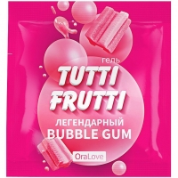 Оральный гель Tutti-Frutti со вкусом Bubble Gum  (5 шт * 4 г)