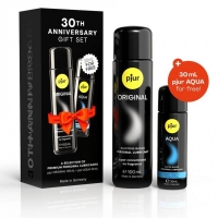 Набор смазок pjur 30th Anniversary Gift Set Original 100 мл и Aqua 30 мл в подарок