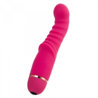 Розовый ребристый вибратор Capy (20 режимов)