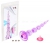 Анальный фиолетовый  вибростимулятор в виде елочки Toyfa