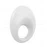 Белое эрекционное кольцо на пенис OVO с вибрацией
