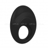 Черное эрекционное кольцо на пенис OVO с вибрацией