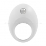 Широкое эрекционное кольцо на пенис OVO с вибрацией белый
